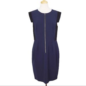 Rebecca Taylor Two Tone Navy Black Dress Sz 12